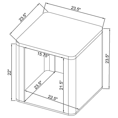 Robyn 2-Piece Coffee and End Table Set Greige