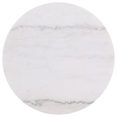 Gracemont 3-piece Round White Marble Coffee Table Set Greige