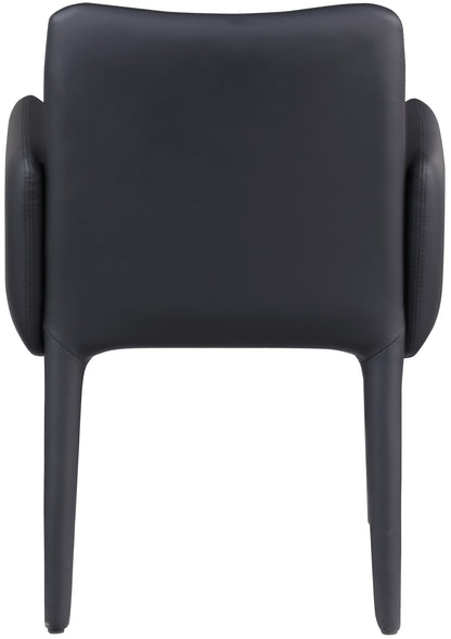 Soleil Black Faux Leather Accent/Dining Chair C