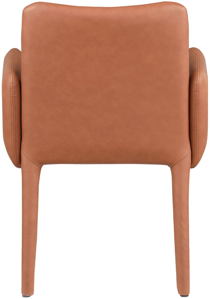 Soleil Cognac Faux Leather Accent/Dining Chair C