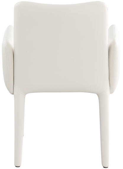 Soleil Cream Faux Leather Accent/Dining Chair C