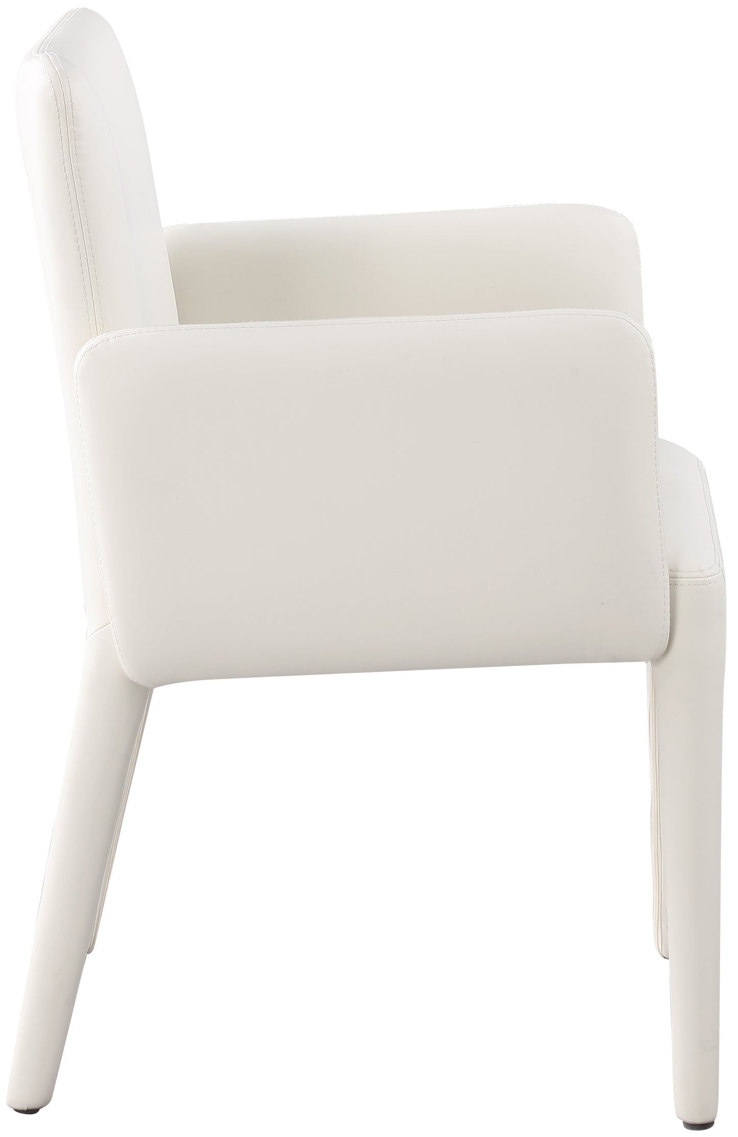 soleil cream faux leather accent/dining chair c