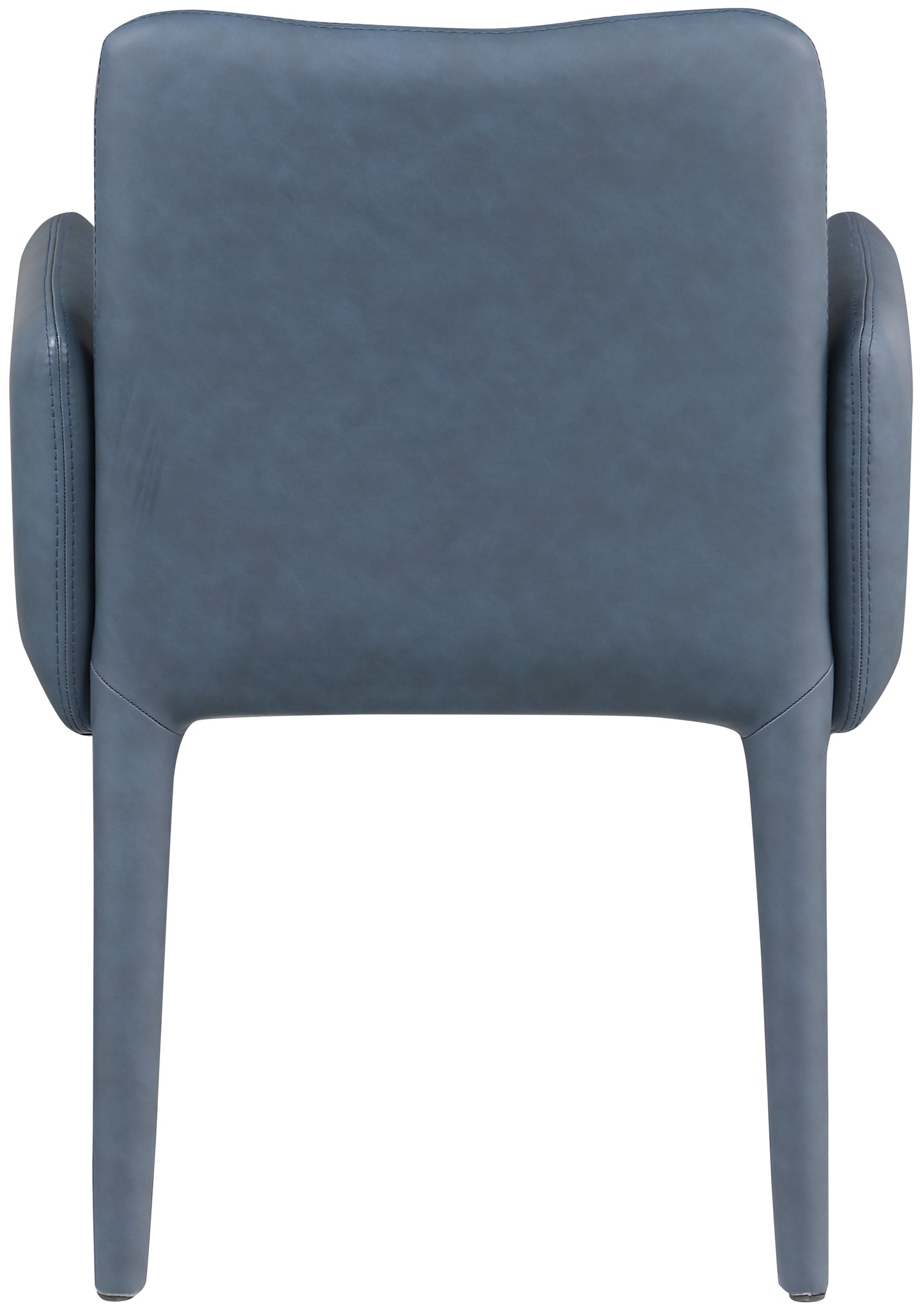 soleil navy faux leather accent/dining chair c