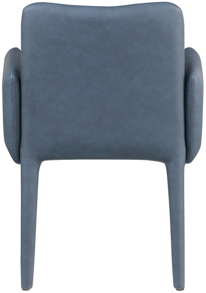 Soleil Navy Faux Leather Accent/Dining Chair C