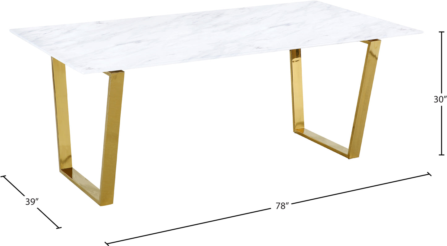 bliss gold dining table t