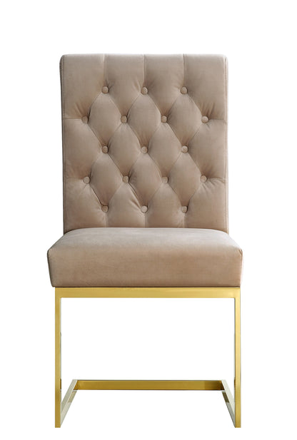 Bliss Beige Velvet Dining Chair C