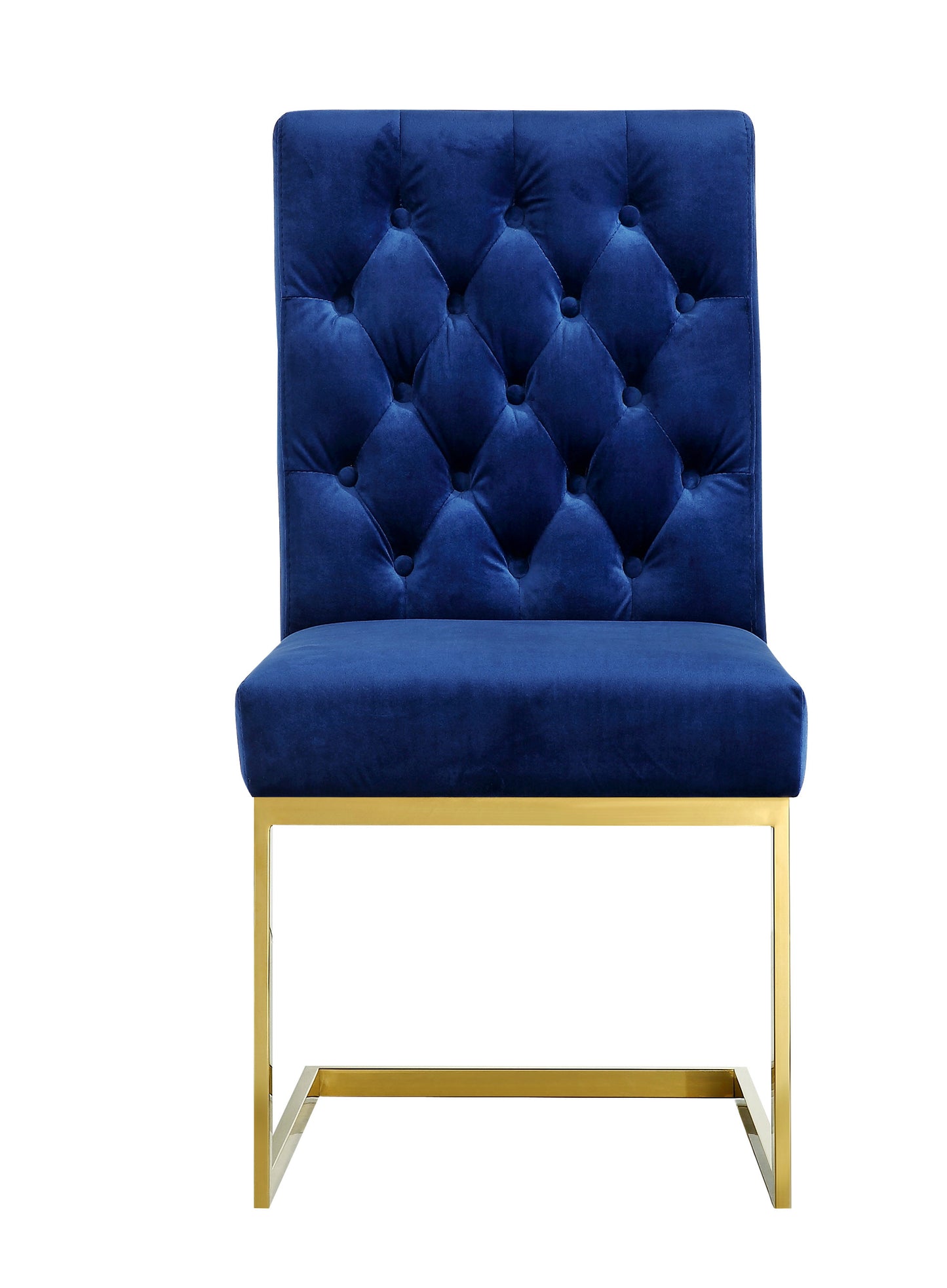 bliss navy velvet dining chair c