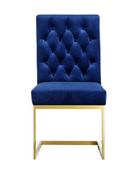 Bliss Navy Velvet Dining Chair C