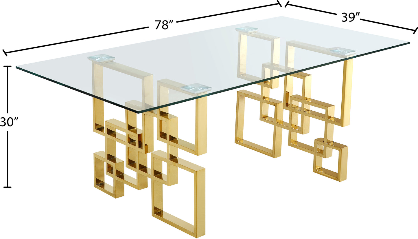 barolo gold dining table t