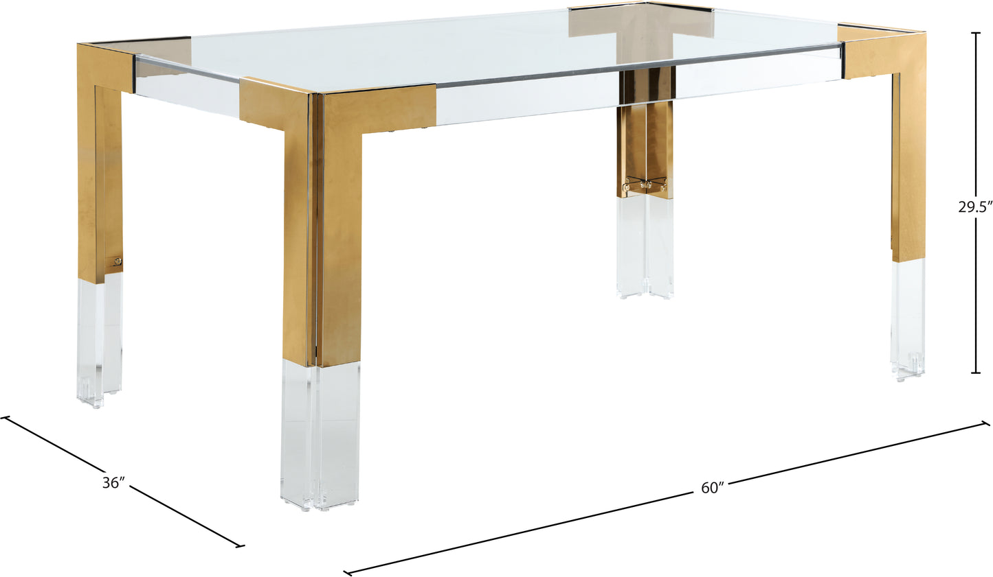 delano rich gold dining table t