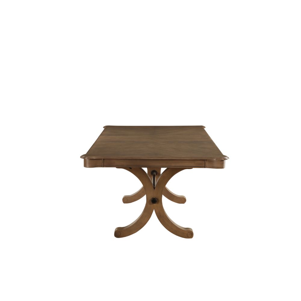 flowie dining table, gray oak finish