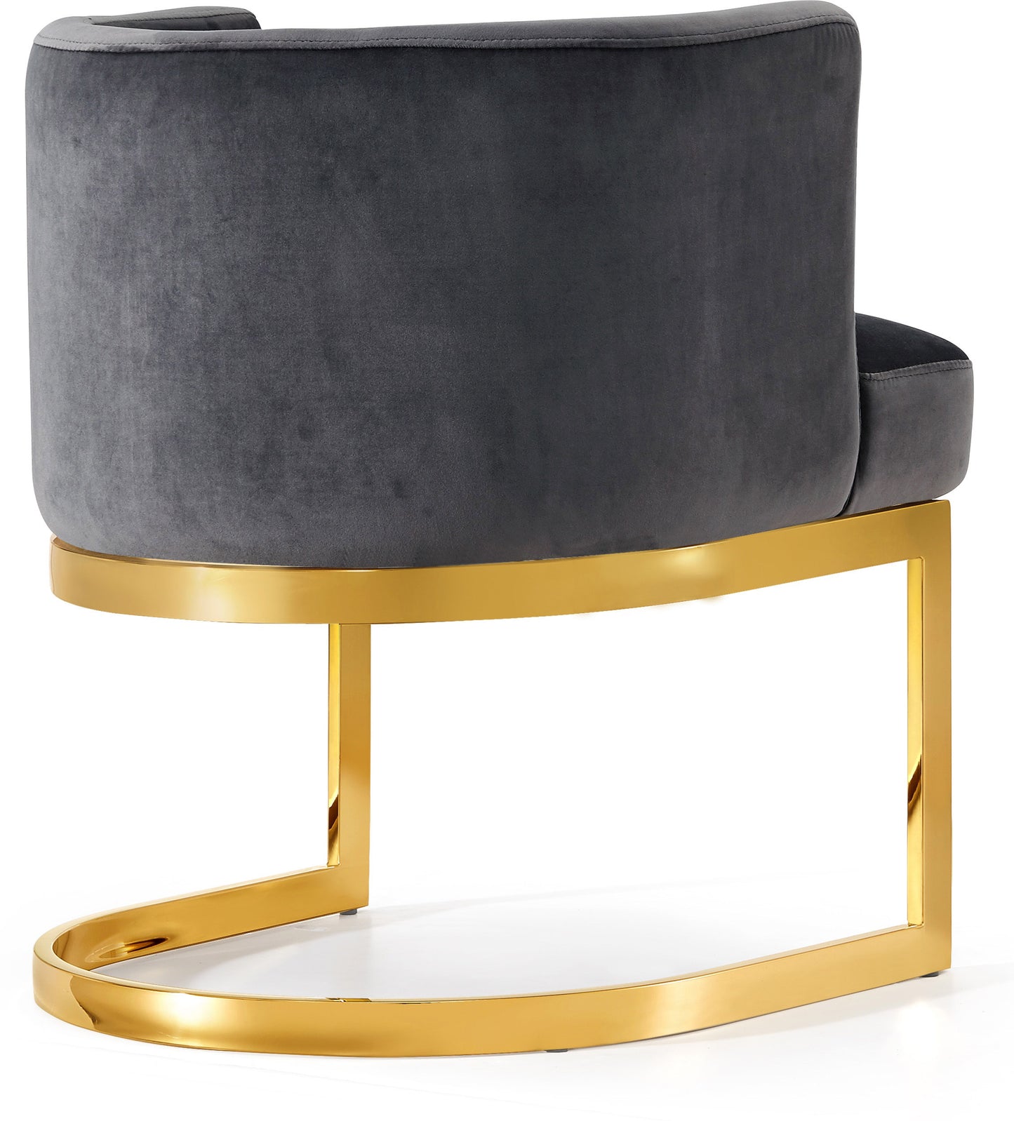 penelope grey velvet dining chair