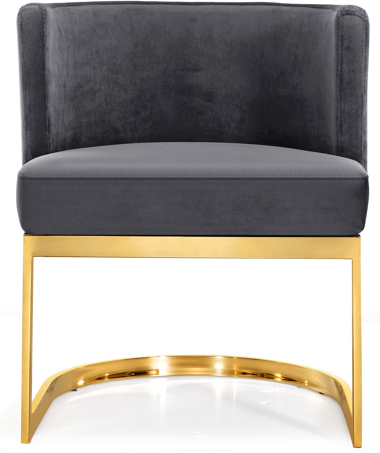 penelope grey velvet dining chair