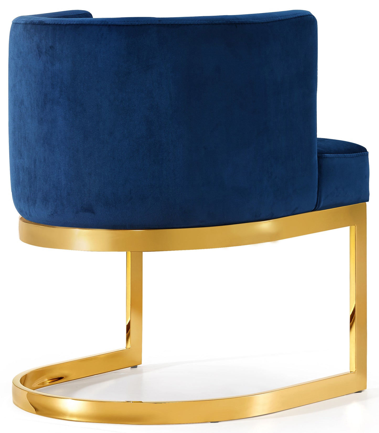 penelope navy velvet dining chair