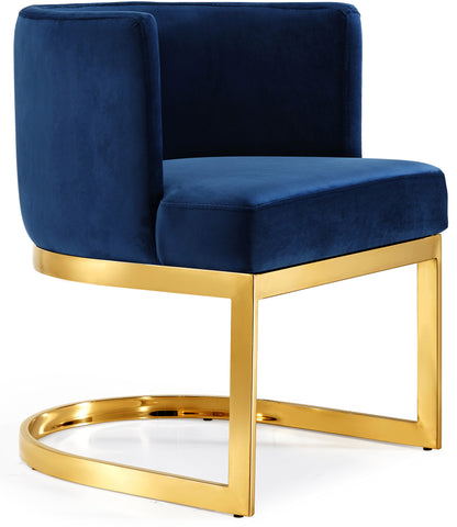 Penelope Navy Velvet Dining Chair