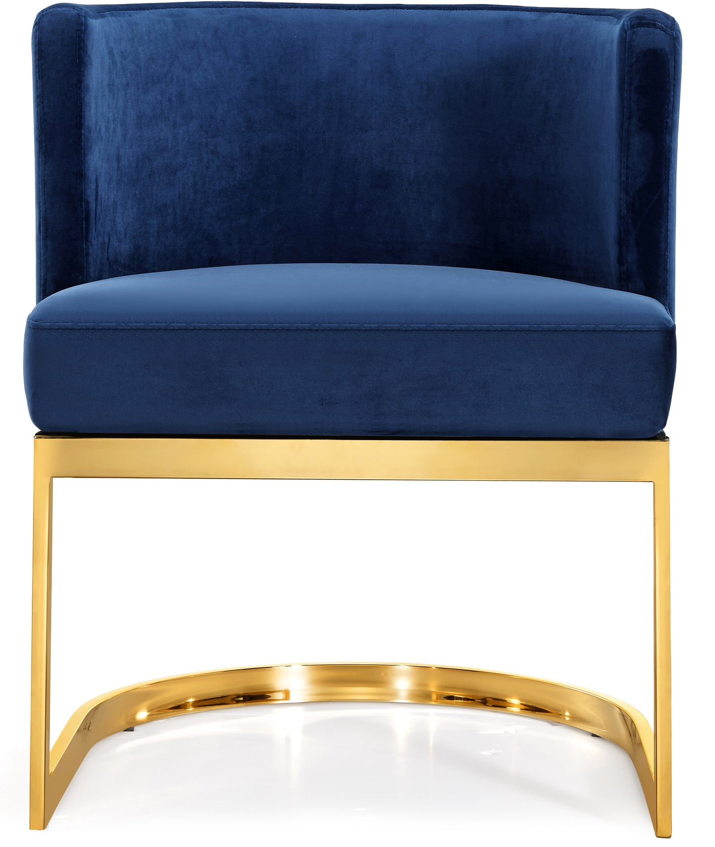 penelope navy velvet dining chair