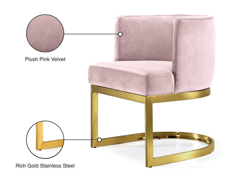 Chapman Pink Velvet Dining Chair C