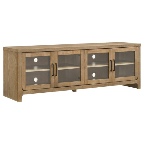 Lucia 79-inch 4-door TV Stand Media Console Washed Oak