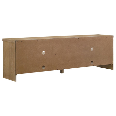 Lucia 79-inch 4-door TV Stand Media Console Washed Oak