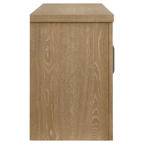 Lucia 79-inch 4-door TV Stand Media Console Washed Oak