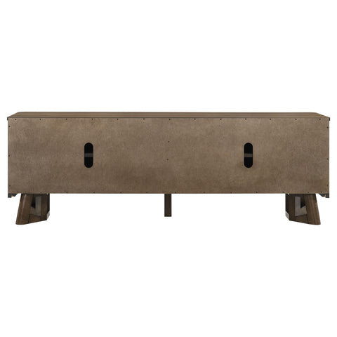 Larue 71-inch 4-Door Wood TV Stand Media Console Brown