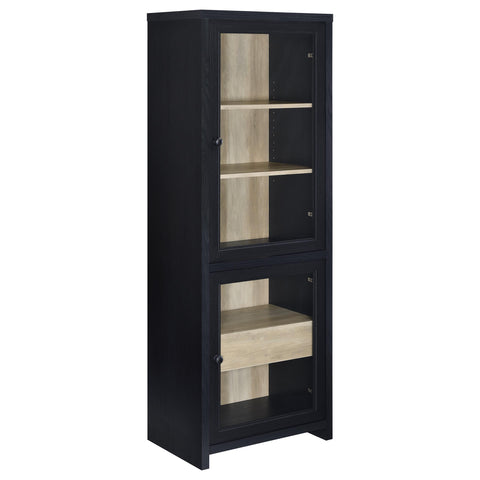 Giselle 3-piece Entertainment Center 79-inch TV Stand Black