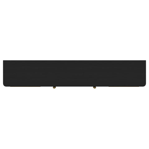 Linnea Rattan Cane 2-door TV Stand Media Console Black