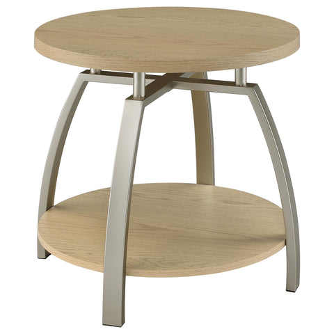 Cappola 3-piece Round Coffee and End Table Set Greige