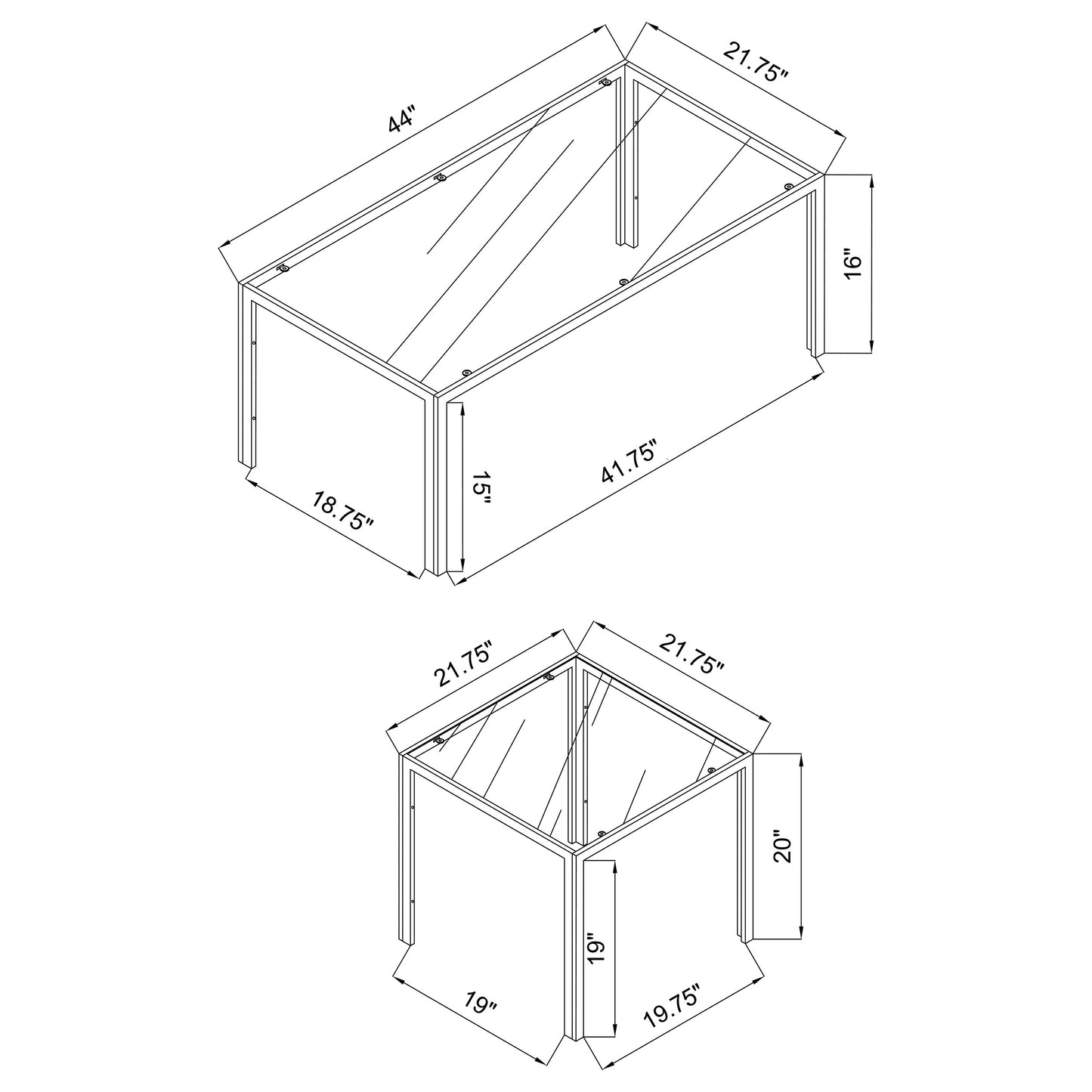 3 pc coffee table set