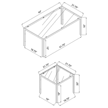 3 Pc Coffee Table Set