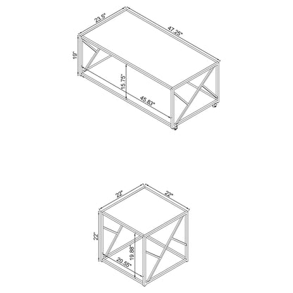 3 Pc Coffee Table Set