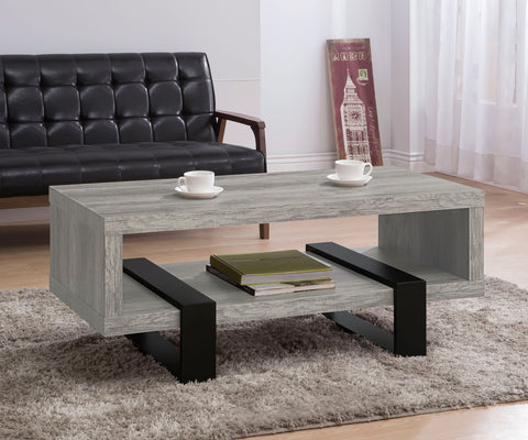 Stabler Engineered Wood Coffee Table Grey DriftwoodGrey Driftwood