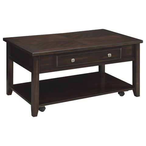 Edgeworth 3-piece Lift Top Coffee and End Table Set Walnut