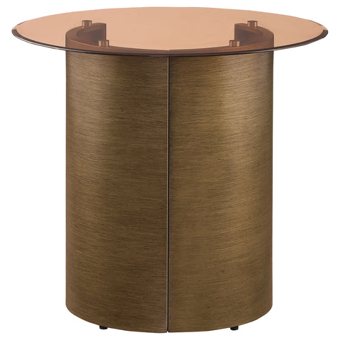 Robles 2-piece Coffee and End Table Set Brushed Bronze