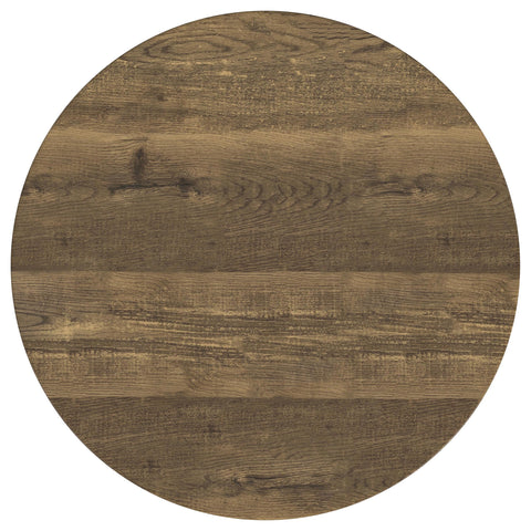 Pilar 2-piece Round Coffee and End Table Set Brown