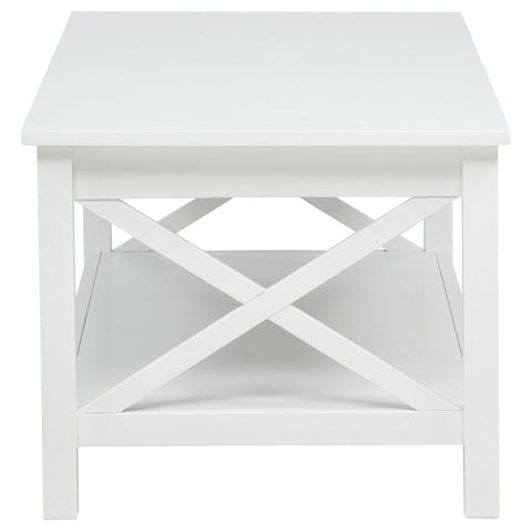 Arielle 2-piece Rectangular Lift Top Coffee Table Set White