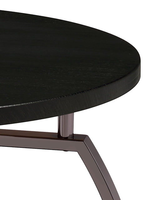 Cappola 3-piece Round Coffee and End Table Set Dark Charcoal