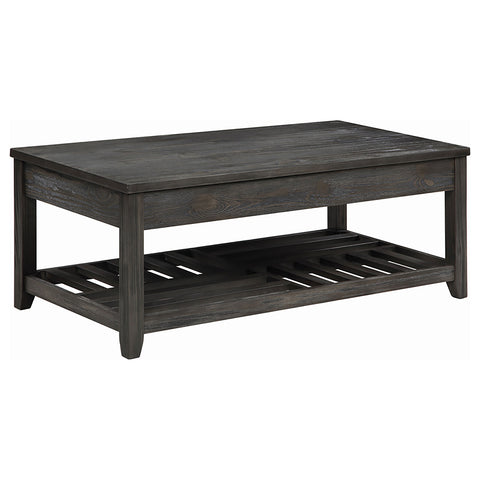 Slater 2-piece Lift Top Coffee and End Table Set Grey