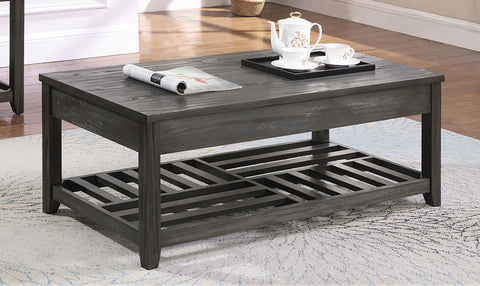 Bedford Rectangular Wood Lift Top Coffee Table GreyGrey