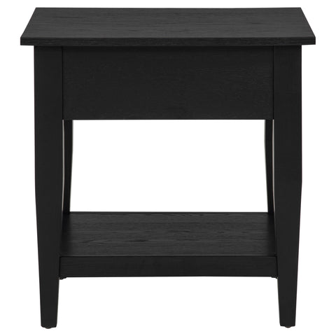 Henderson 1-drawer Wood Occasional Side End Table Black
