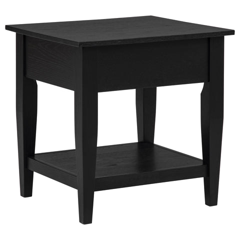 Henderson 2-piece Wood Lift-Top Coffee and End Table Set Black