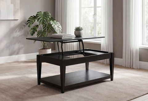 Henderson Lift-Top Occasional Cocktail Coffee Table Black