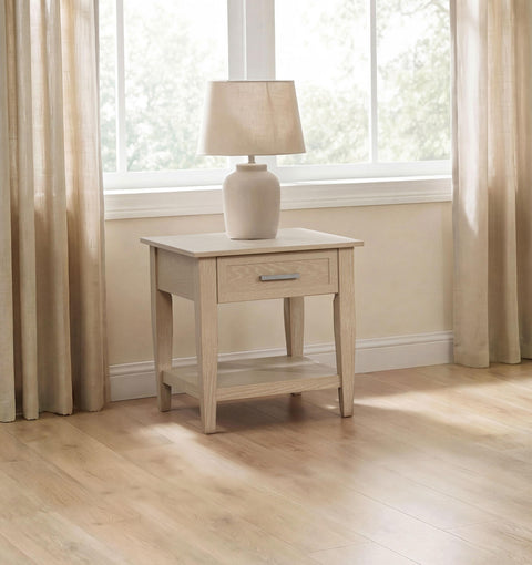 Henderson 1-drawer Wood Occasional Side End Table Blonde