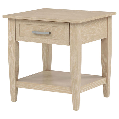 Henderson 1-drawer Wood Occasional Side End Table Blonde