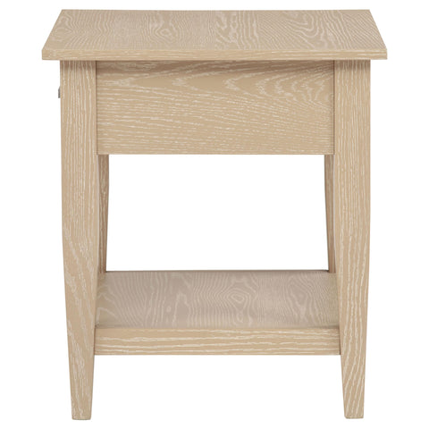 Henderson 1-drawer Wood Occasional Side End Table Blonde