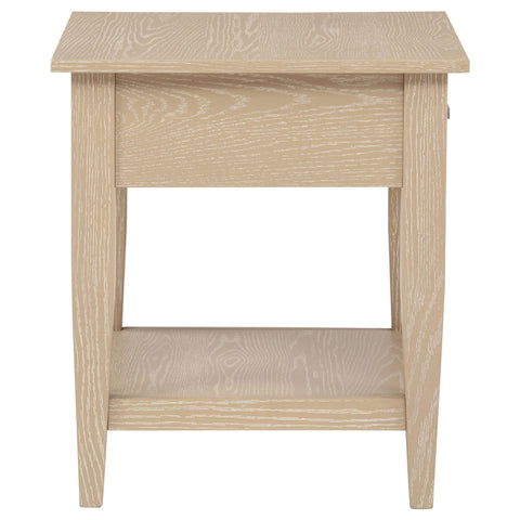 Henderson 1-drawer Wood Occasional Side End Table Blonde