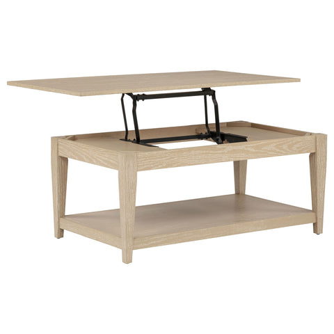 Henderson 3-piece Wood Lift-Top Coffee and End Table Set Blonde