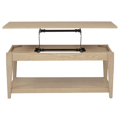 Henderson 3-piece Wood Lift-Top Coffee and End Table Set Blonde
