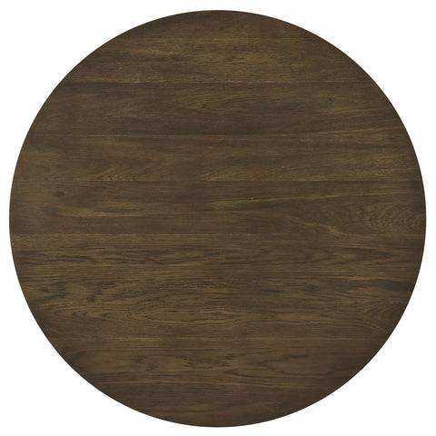 Bennett 39-inch Round Wood Occasional Cocktail Coffee Table Dark Walnut