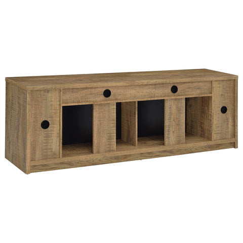 Hendricks 79-inch 2-door TV Stand Fireplace Media Console Mango
